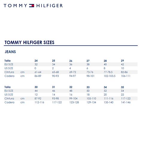 tallas tommy hilfiger|tommy hilfiger canada official website.